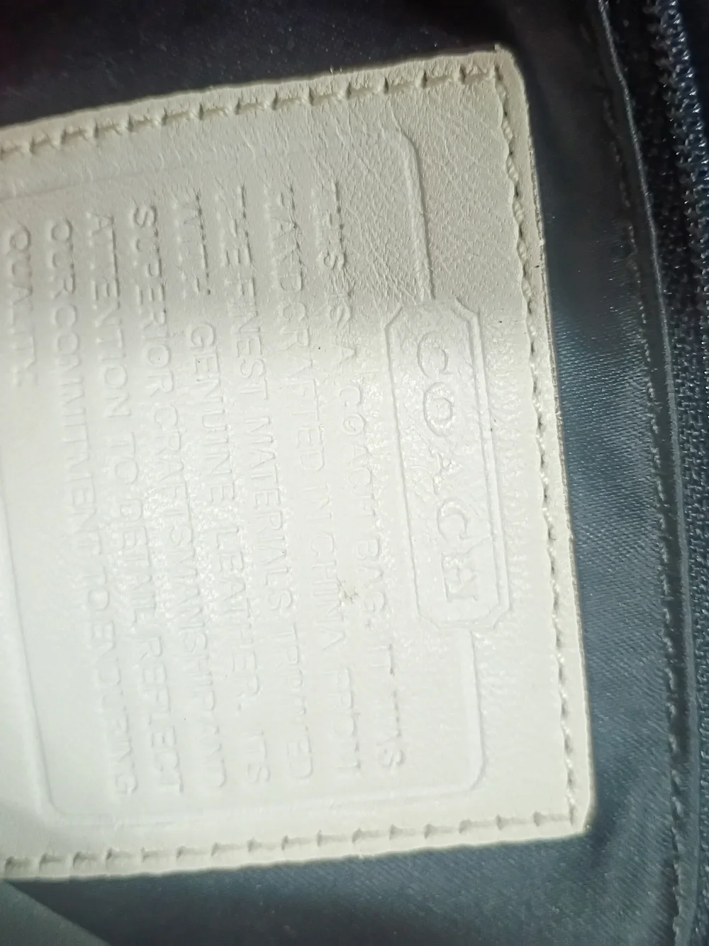 Coach stylish white